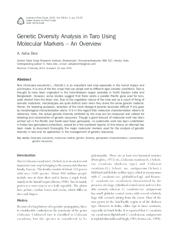 Introduction of taro image