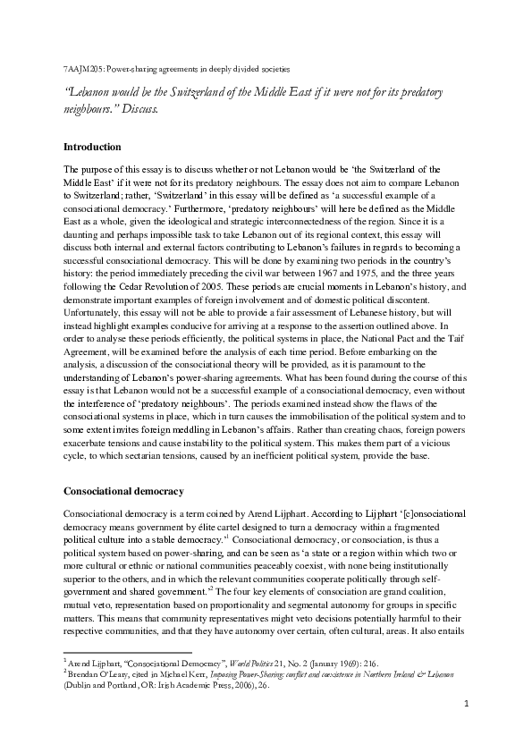 Switzerland introduction essays picture