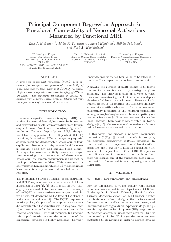 (PDF) Principal Component Regression Approach for Functional ...