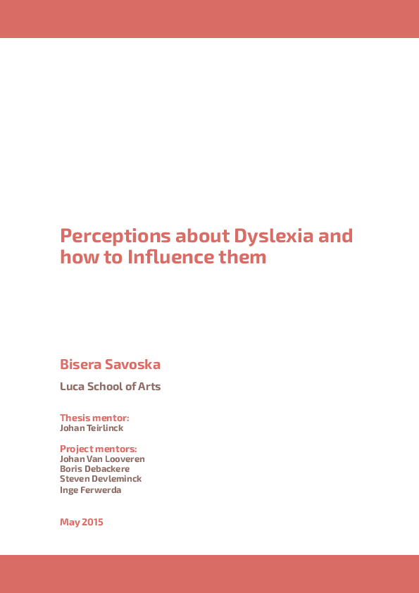 Master thesis dyslexia image