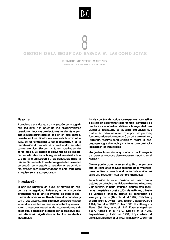 (PDF) GESTION DE LA SEGURIDAD BASADA EN LAS CONDUCTAS