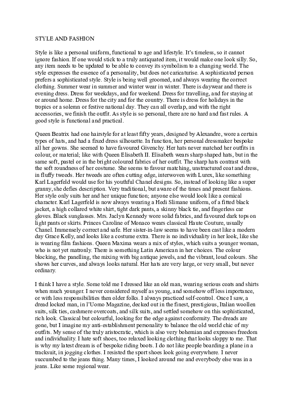 (DOC) STYLE AND FASHION Egmond Codfried Academia.edu