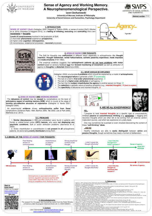 (PDF) Sense of Agency and Working Memory. A Neurophenomenological ...