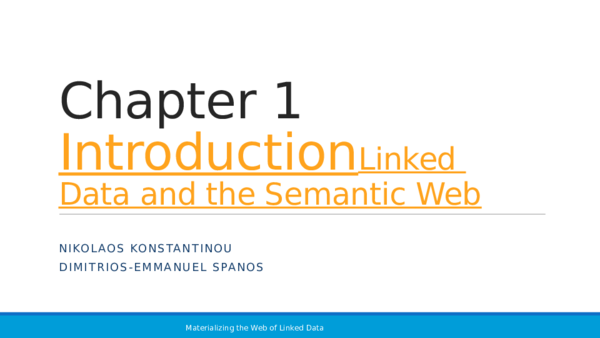 (PPT) Introduction: Linked Data and the Semantic Web