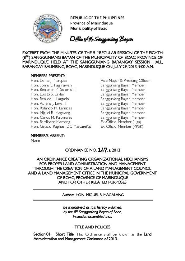 Barangay ordinance 2020 image