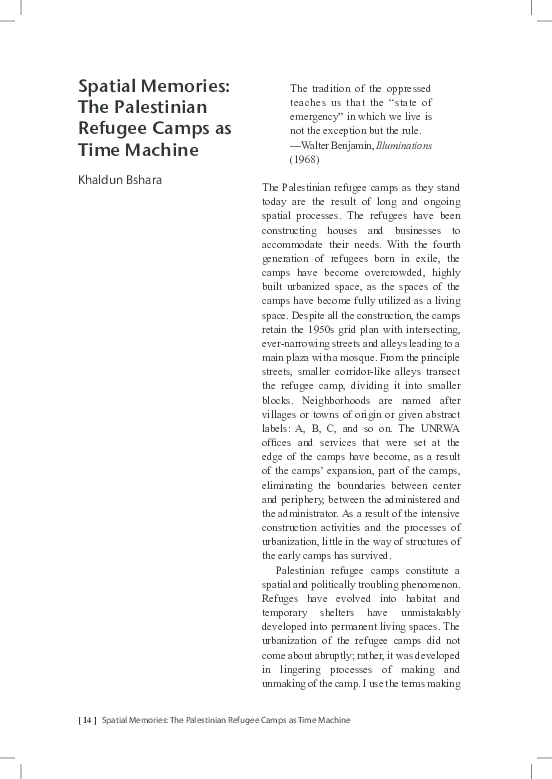 Palestinian refugee camps image