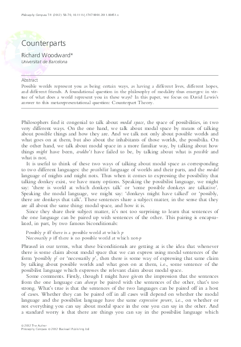 (PDF) Counterparts