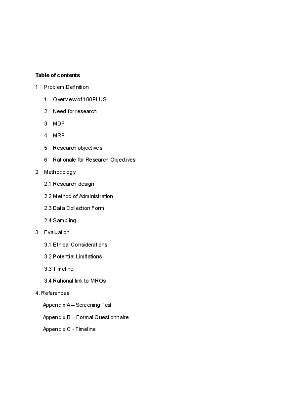 (DOC) Marketing Research Proposal 100PLUS Energy Drinks ToeTet Aye