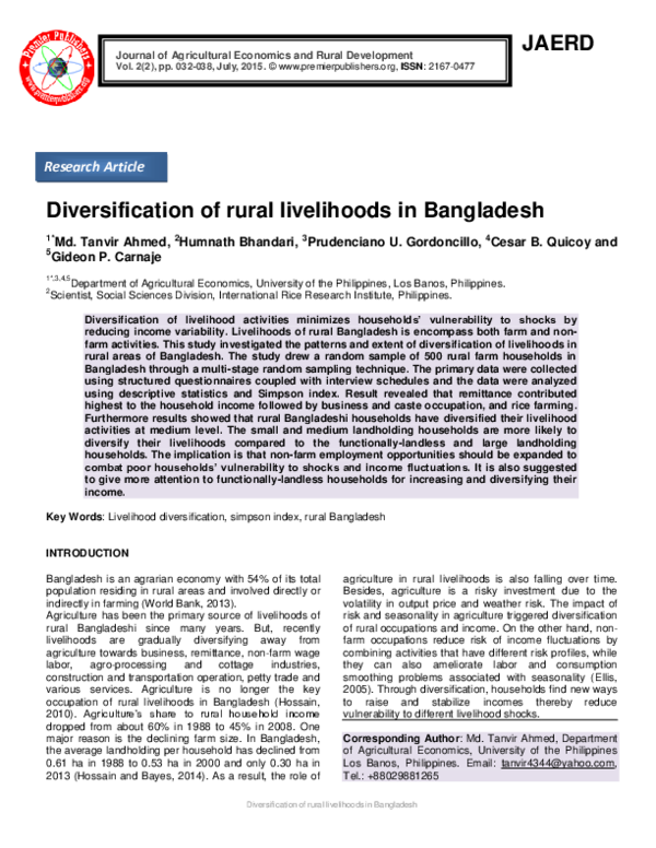 Crop diversification picture