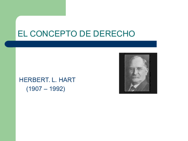 (PPT) Hart Un concepto del Derecho con moral