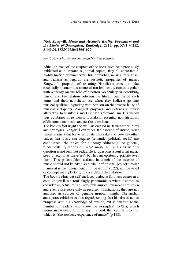 What is aesthetic formalism picture