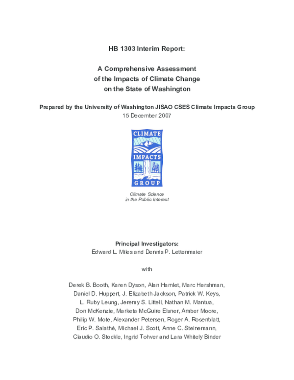 (PDF) A Comprehensive Assessment of the Impacts of Climate Change on ...