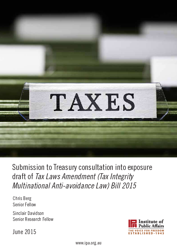 (PDF) Submission to Treasury consultation into exposure draft of Tax ...