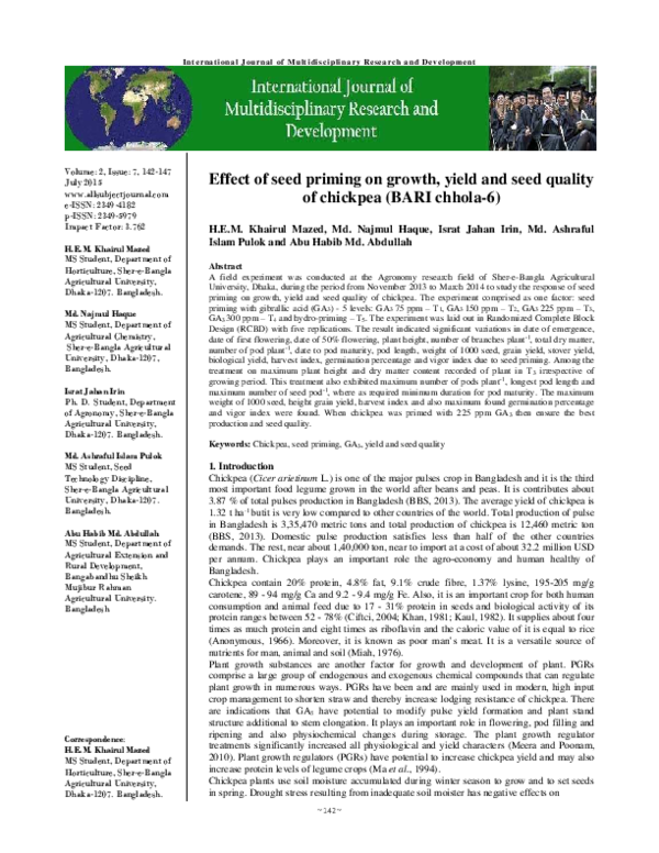 Seed priming in wheat image