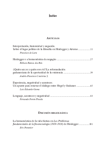 ALEA 12 / 2014 (HERMENÉUTICA Y NEGATIVIDAD)