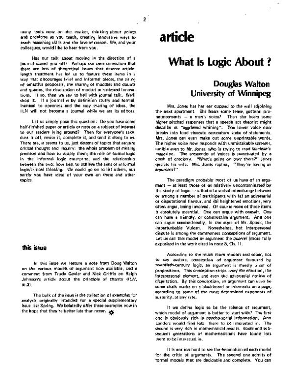 What is Logic About?