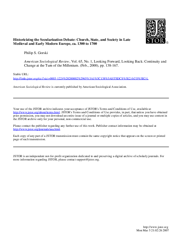 Why is secularization theory outdated image