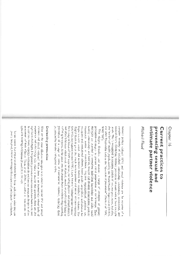 (PDF) Current Practices to Preventing Sexual Violence and Intimate ...