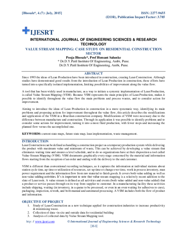 Value stream mapping examples with calculations pdf image