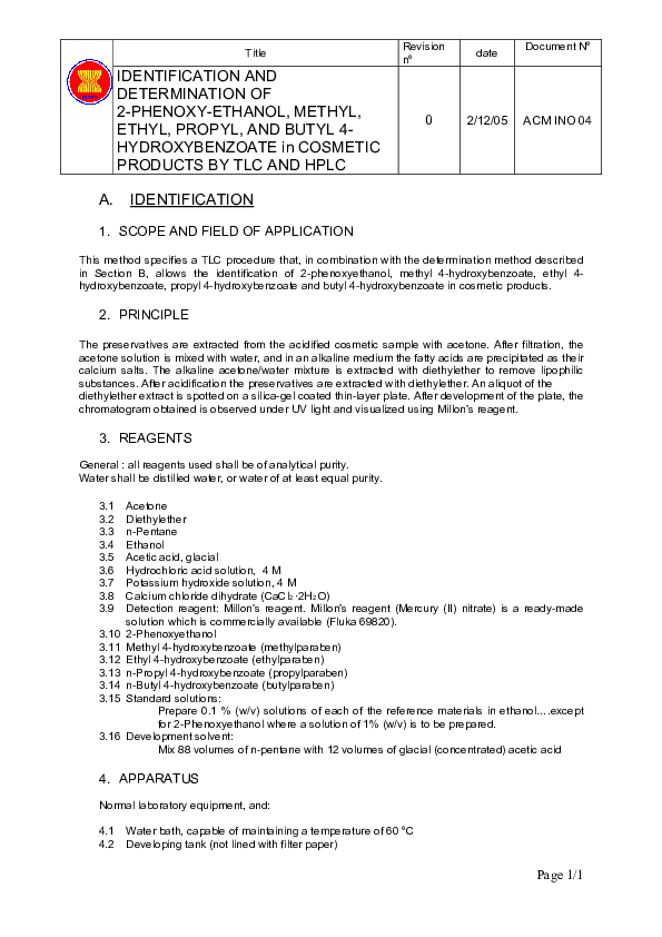 (PDF) Title Revision n° date Document N° IDENTIFICATION AND