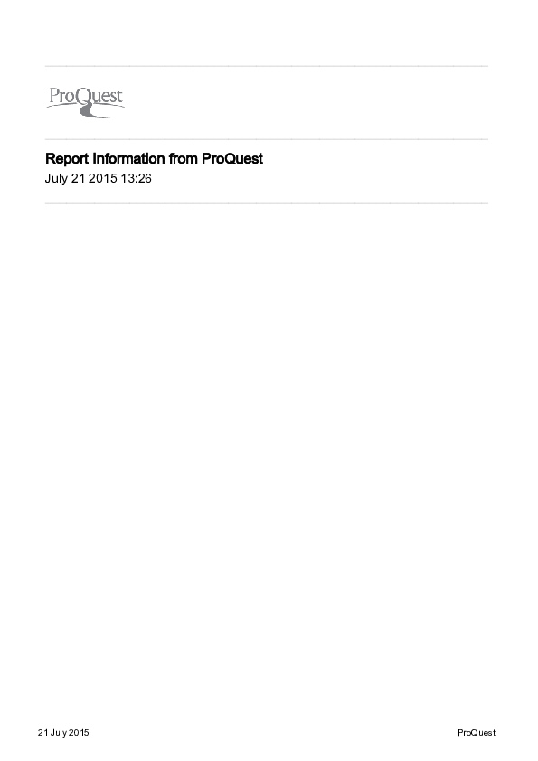 (PDF) Report Information from ProQuest