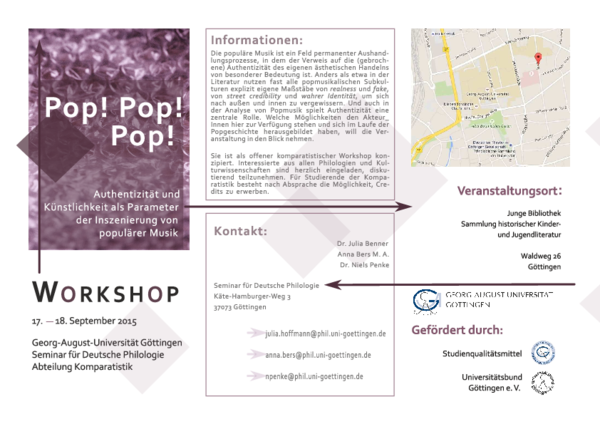 Pop! Pop! Pop! Authentizität und Künstlichkeit als Parameter der Inszenierung populärer Musik ...