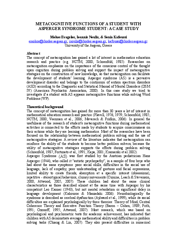 Metacognitive essay format image