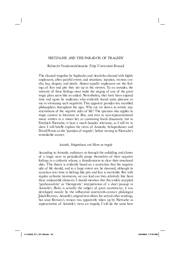 Paradoxical tragedy essay picture