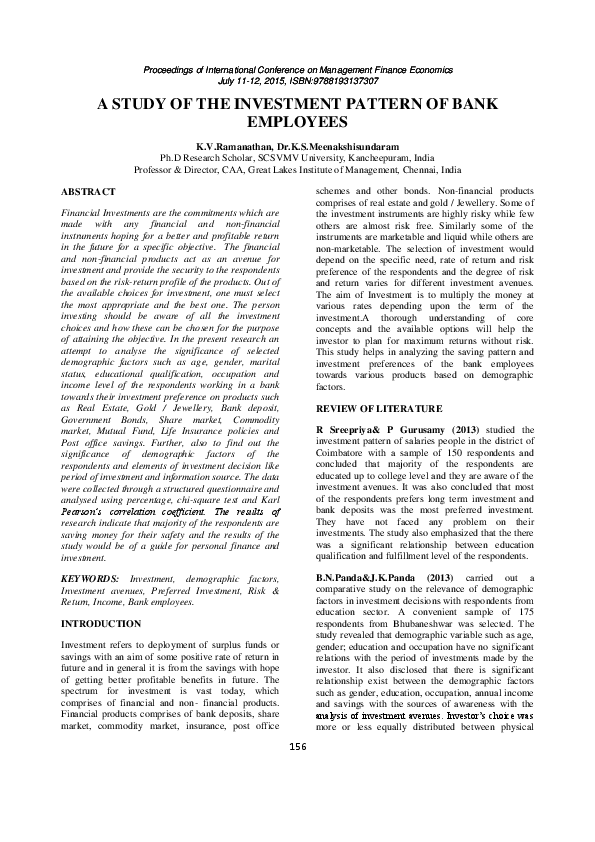 What is investment picture