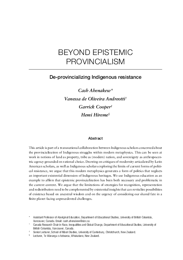 Provincialism essay 08 picture