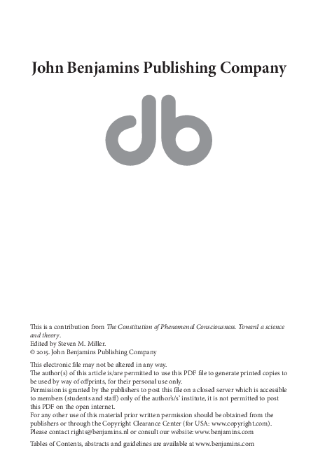 (PDF) The Neural Correlates of Consciousness: Causes, Confounds and ...