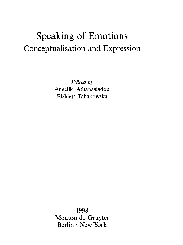 Cultural variation in the conceptualisation of emotions: A historical study