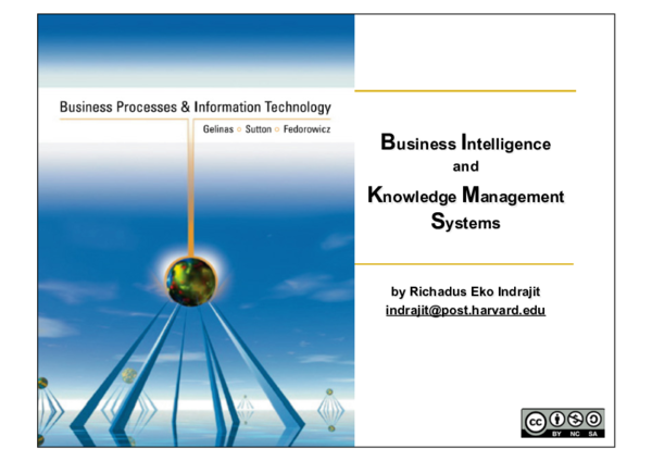 (PDF) Business Inteligence and Knowledge Management Systems