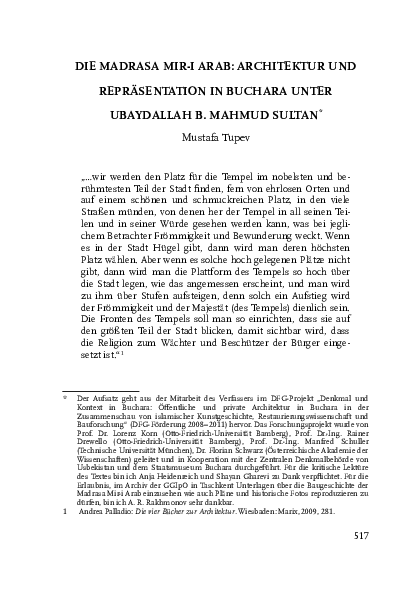 Datierung arab