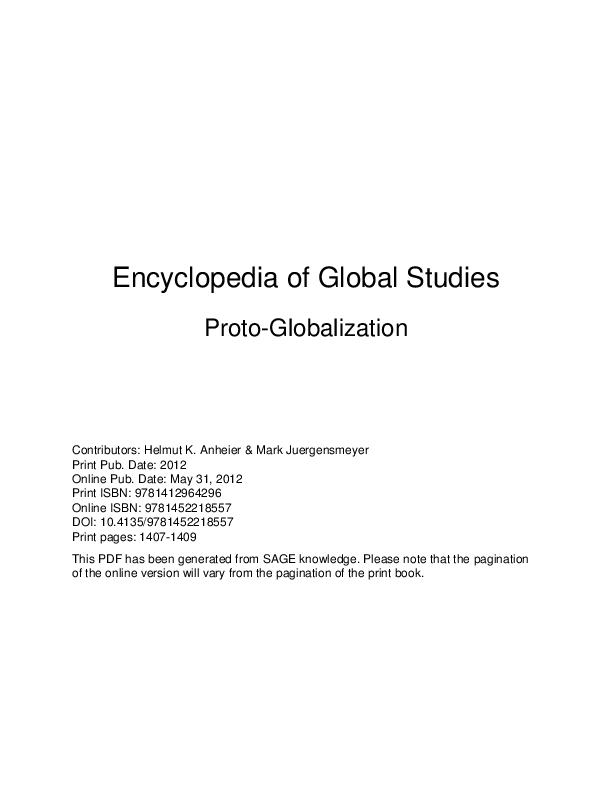 (PDF) ProtoGlobalization