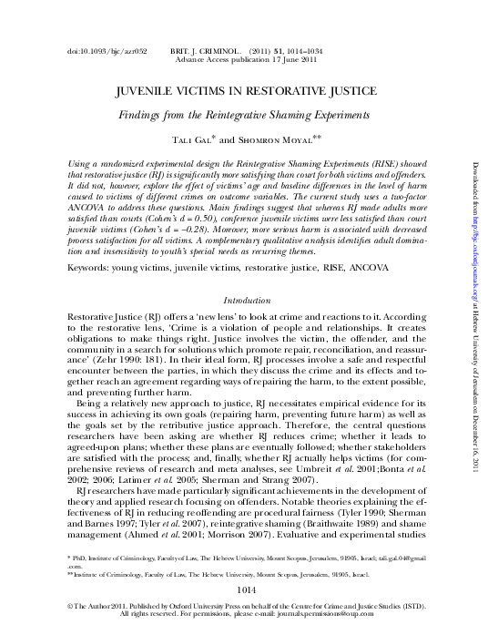 Juvenile victimization essay 05 picture
