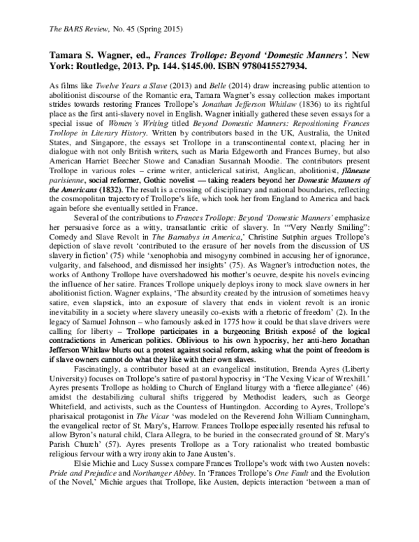 Domestic manners essay 07 picture