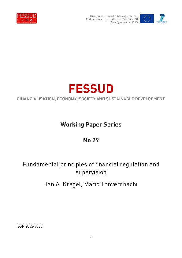 (PDF) Fundamental principles of financial regulation