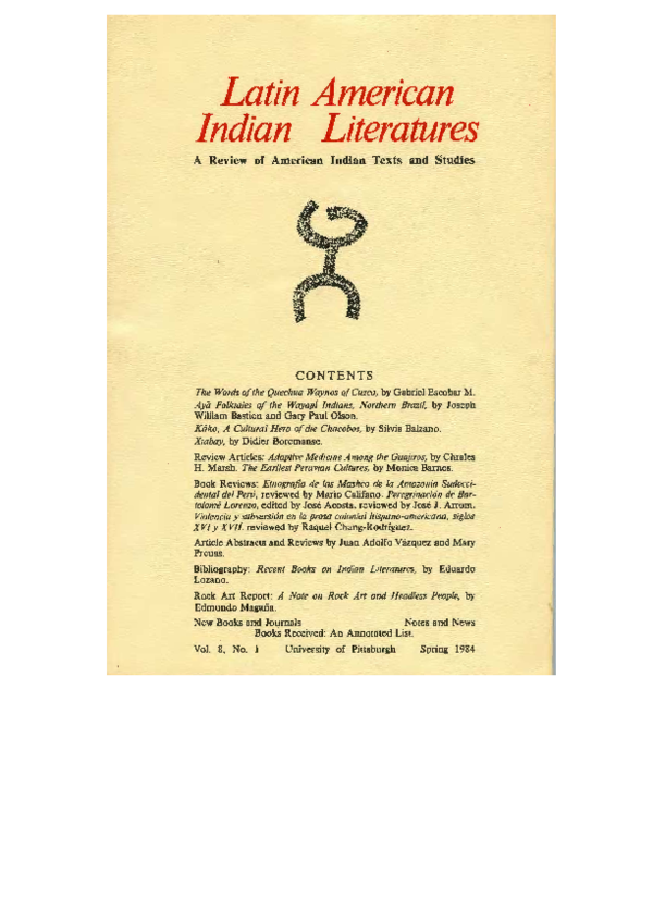 (PDF) Earliest Peruvian Cultures