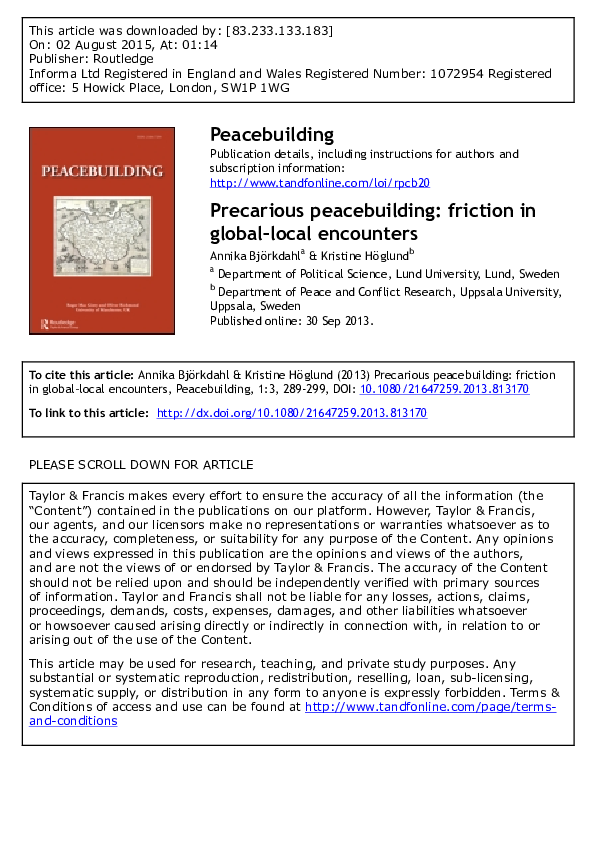 Thesis topics for peace and conflict studies picture