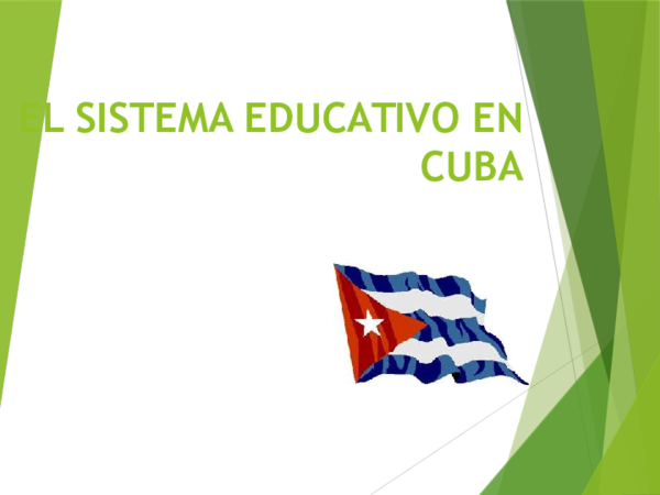 (PPT) El sistema educativo en cuba