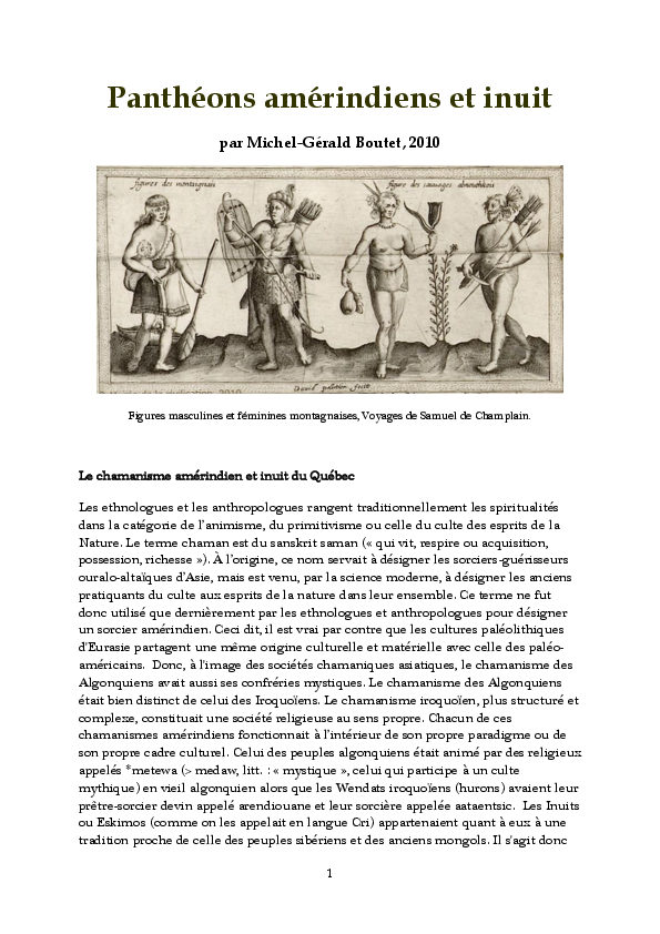 Pdf Pantheons Amerindiens Et Inuit Michel Gerald Boutet Academia Edu
