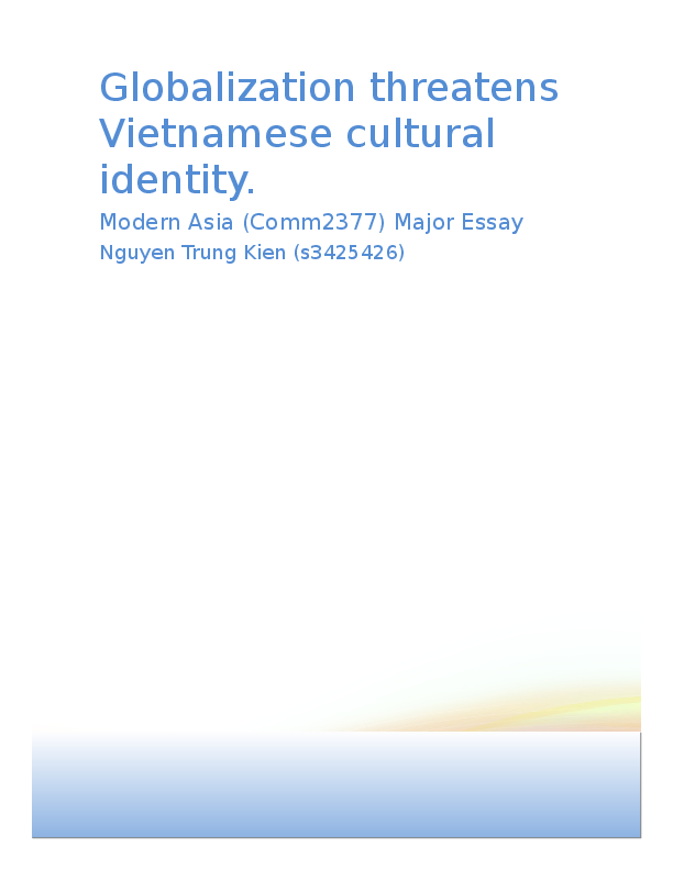 Vietnamese culture essay
