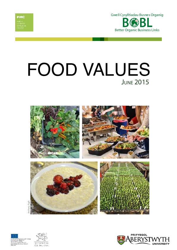 (PDF) Food Values Sophie WynneJones Academia.edu