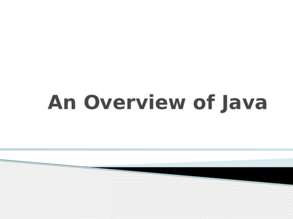 (PPT) An Overview of Java | جلال الدین جلالی - Academia.edu