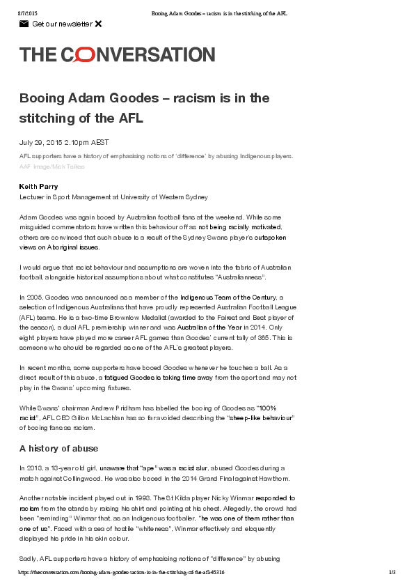 Adam goodes wife picture