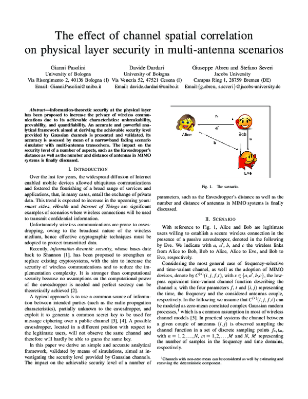 (PDF) The Effect of Channel Spatial Correlation on Physical Layer ...
