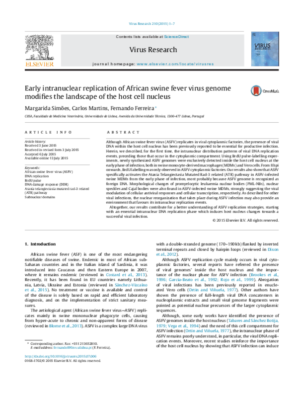 African swine fever research paper philippines image
