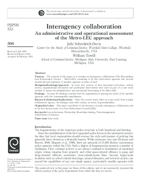 Interagency collaboration essay 08 image