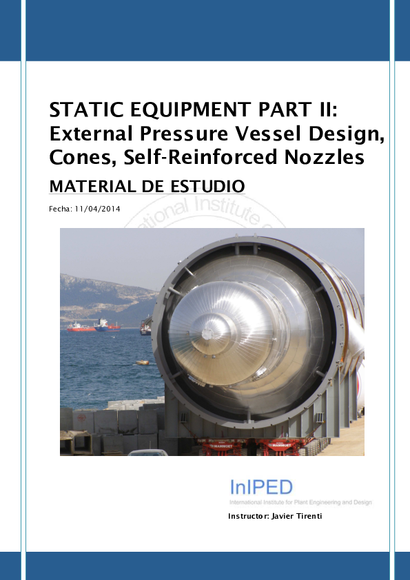 (PDF) Static Equipment Part II Material teorico Ríos Flores
